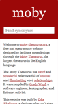 Mobile Screenshot of moby-thesaurus.org